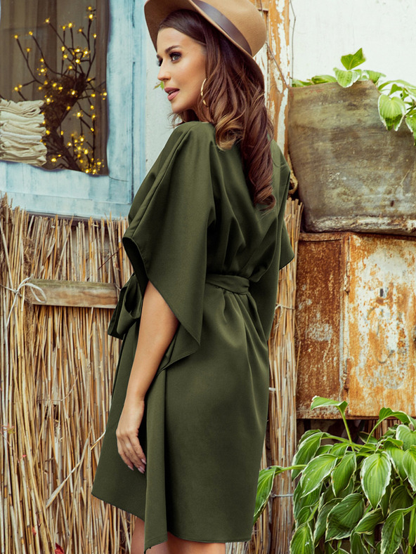 numoco Numoco SOFIA pillangó ruha derék megkötővel