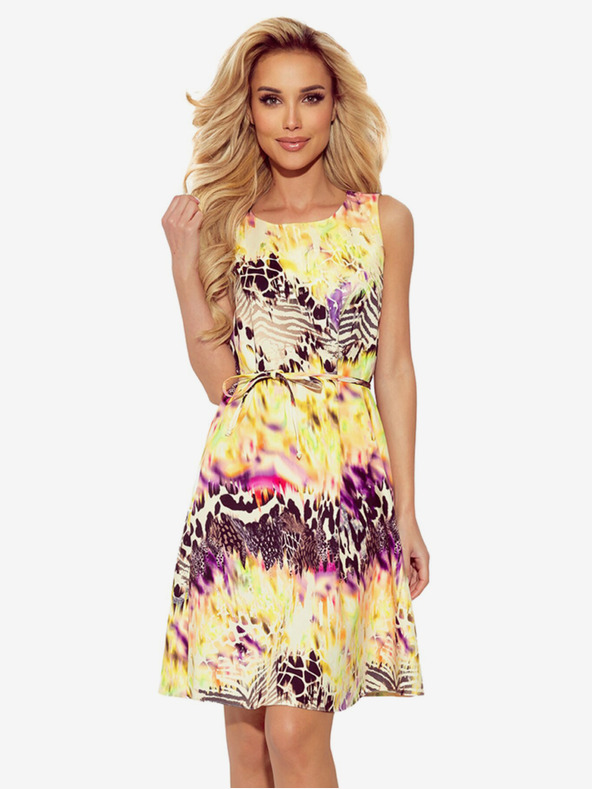 numoco Lapos ruha sárga leopárdmintával Numoco VICTORIA