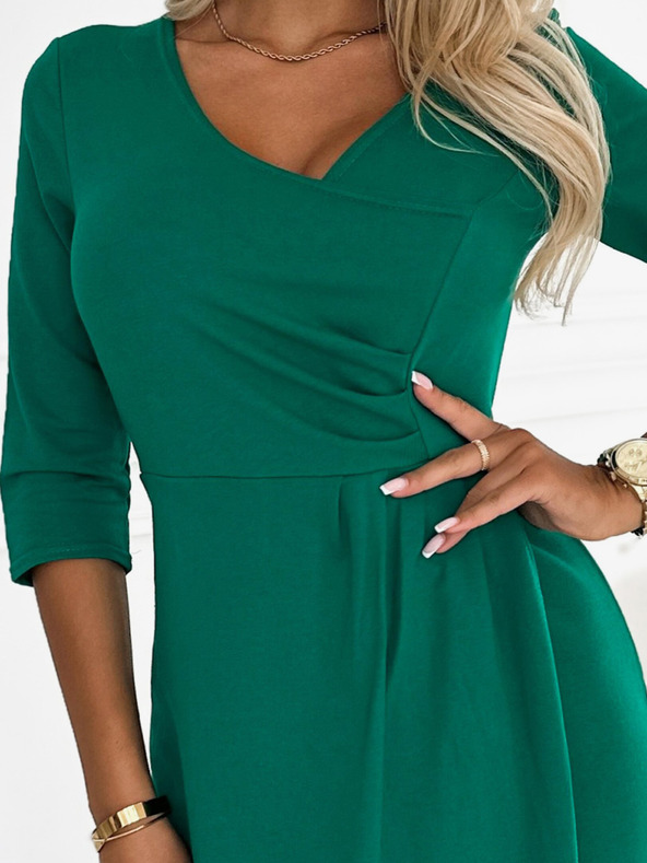 numoco Ruha fodros nyakkivágással - zöld Numoco IRIS