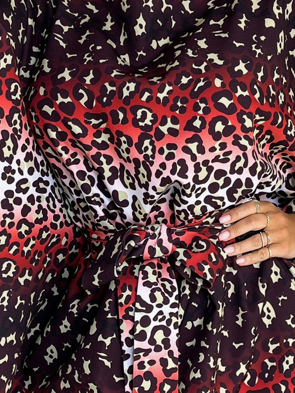 numoco Numoco SOFIA pillangó ruha derék megkötővel