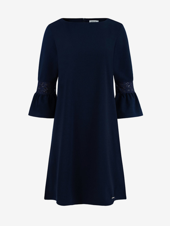 numoco Csipke ujjú ruha - sötétkék Numoco MARGARET