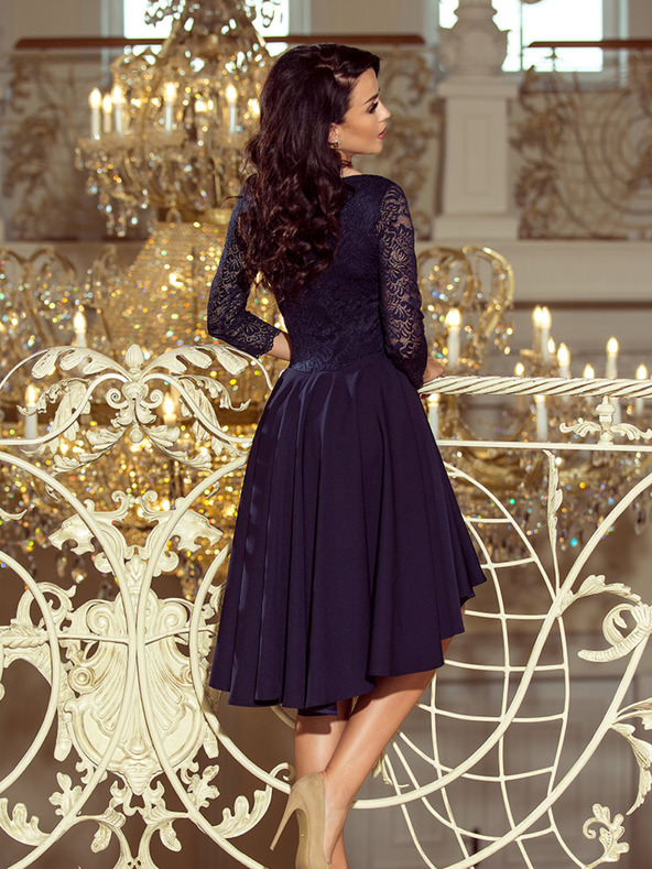 numoco Exkluzív ruha csipkével - sötétkék Numoco NICOLLE