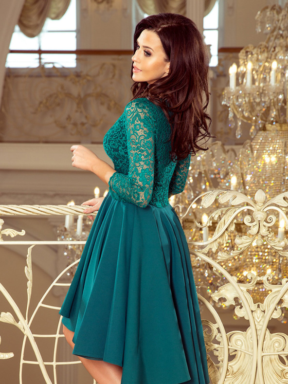 numoco Exkluzív ruha csipkével - zöld Numoco NICOLLE Numoco NICOLLE