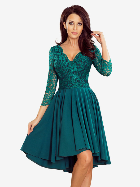 numoco Exkluzív ruha csipkével - zöld Numoco NICOLLE Numoco NICOLLE