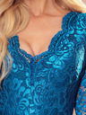 numoco Exkluzív ruha csipkével - tenger színű Numoco NICOLLE