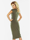 numoco SARA midi ruha - khaki Numoco Numoco