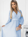 numoco Ruha öves nyakkivágással - világoskék Numoco KLARA