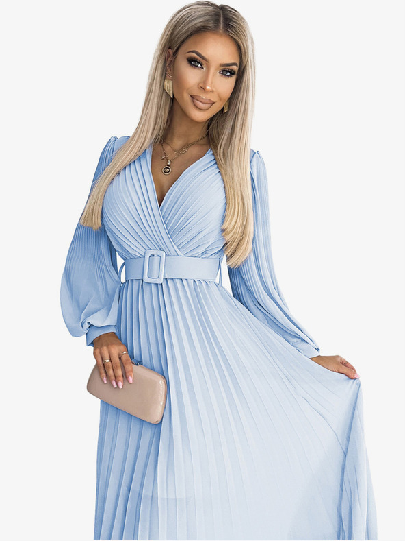 numoco Ruha öves nyakkivágással - világoskék Numoco KLARA