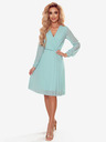numoco Hosszú ujjú rakott nyakkivágású ruha - menta Numoco ISABELLE