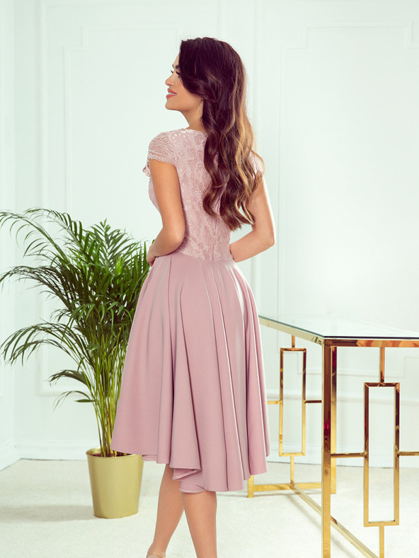 numoco Exkluzív ruha csipkével - rózsaszín Numoco PATRICIA