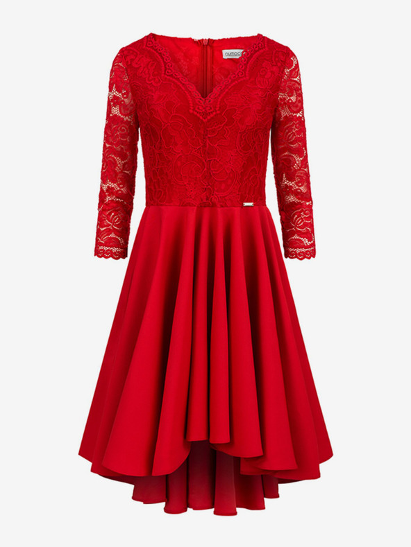 numoco Exkluzív ruha csipkével - piros Numoco NICOLLE Numoco NICOLLE