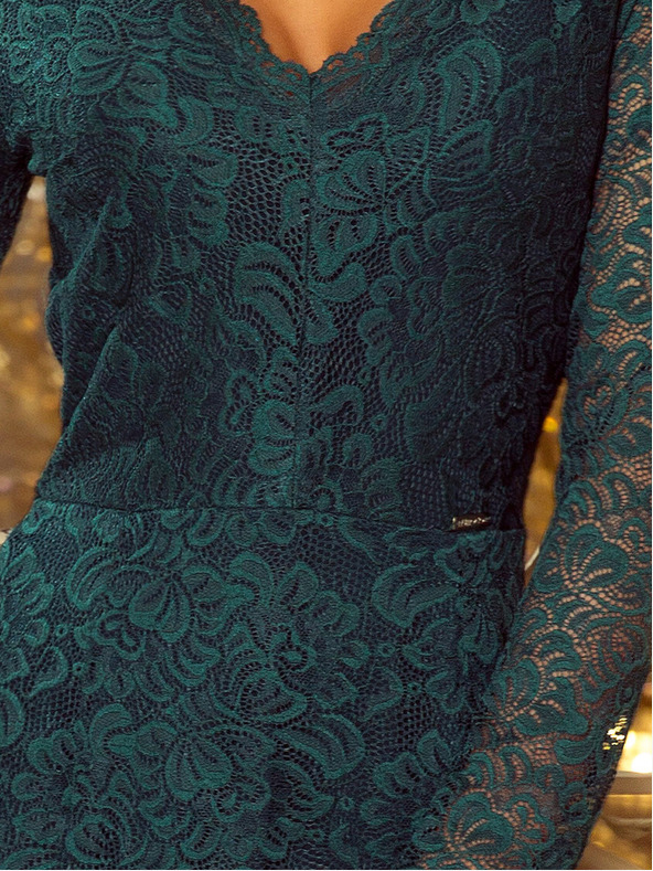 numoco Csipkeruha nyakkivágással - zöld Numoco