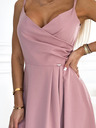 numoco Elegáns maxiruha pántokkal - piszkos rózsaszín Numoco CHIARA