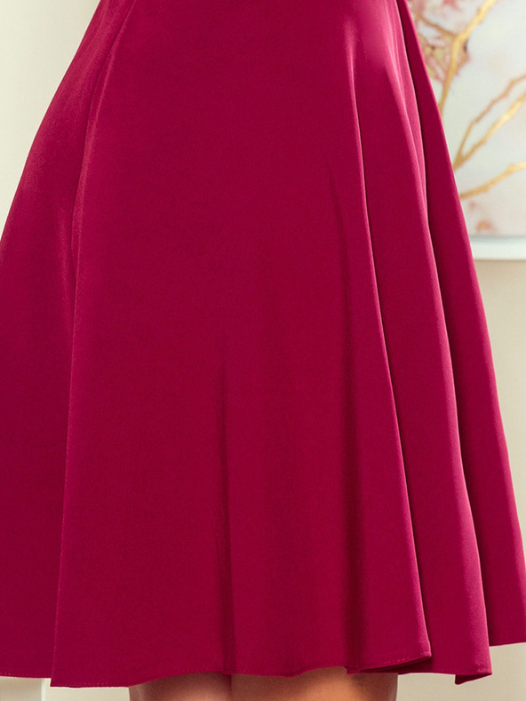 numoco Gallérral ellátott ruha - bordó Numoco ANITA