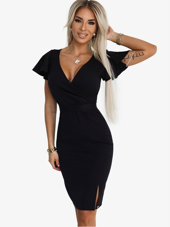 numoco Elegáns ruha táska nyakkivágással - fekete Numoco NINA