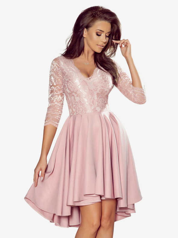 numoco Exkluzív ruha csipkével - púderrózsaszín Numoco NICOLLE NICOLLE