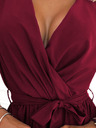 numoco Női dekoltázsos ruha - bordó Numoco BINDY Numoco BINDY