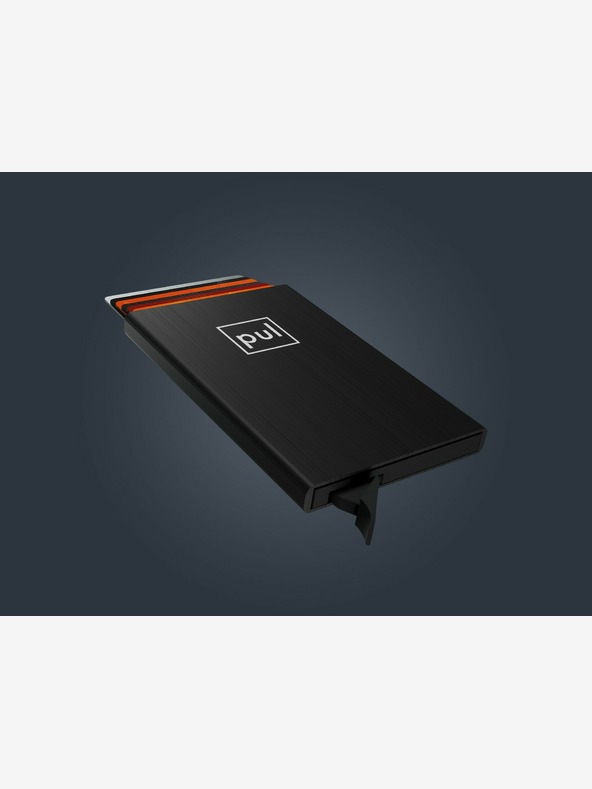 Pularys Pularys dokumentumtáska fekete, csiszolt alumíniumból