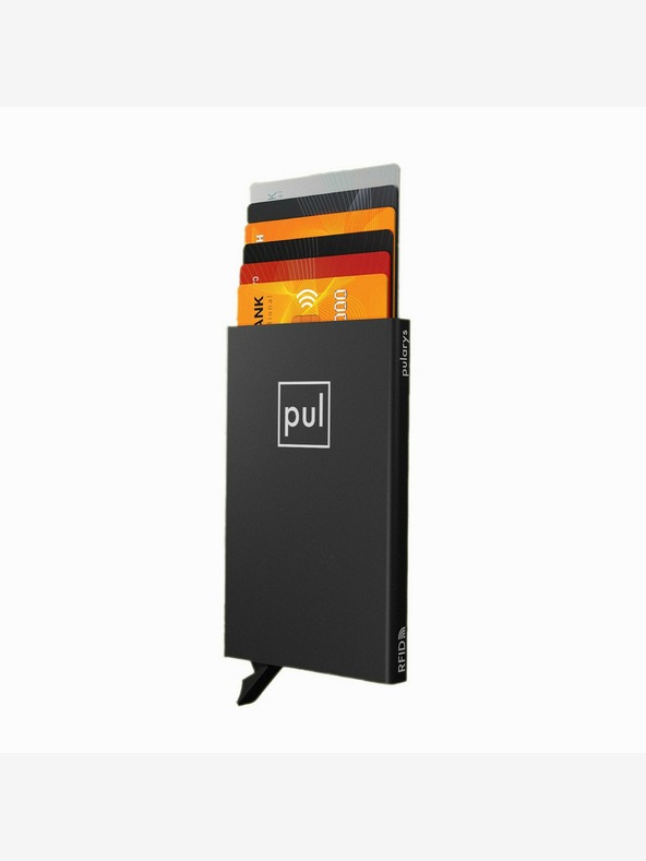 Pularys Pularys irattartó fekete, szálcsiszolt alumínium