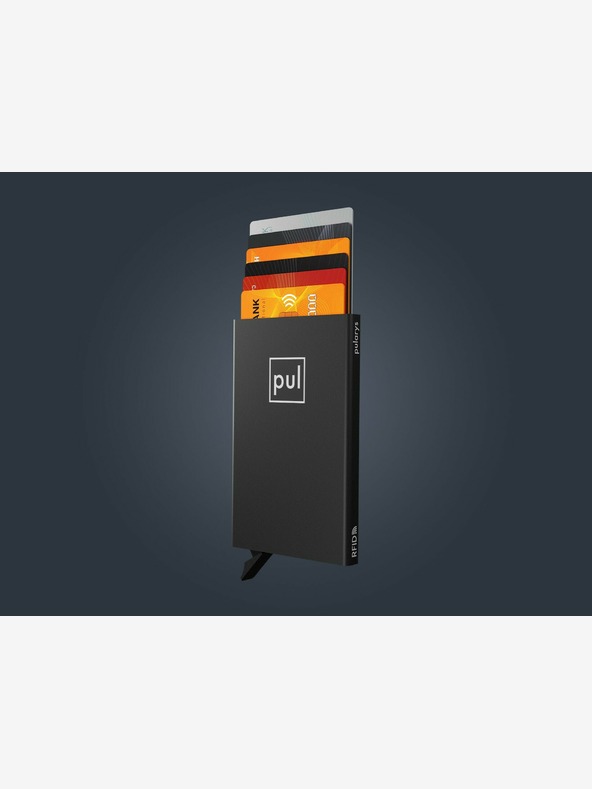 Pularys Pularys irattartó fekete, szálcsiszolt alumínium