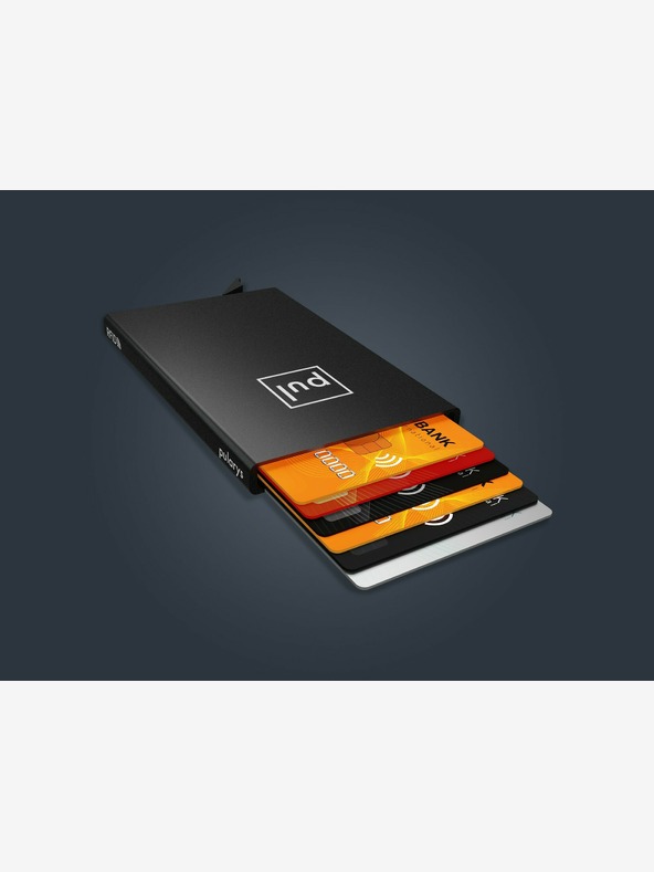 Pularys Pularys irattartó fekete, szálcsiszolt alumínium