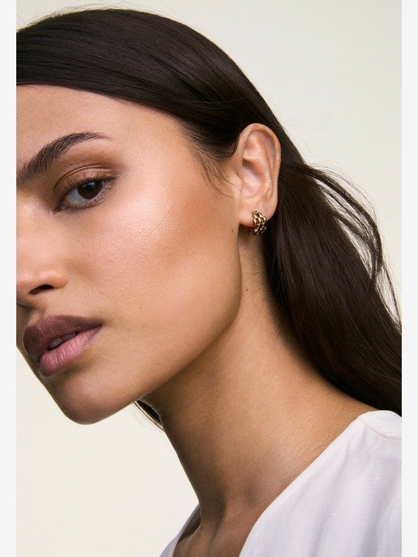 Daniel Wellington Női arany acél fülbevaló Daniel Wellington 5 láncszemű