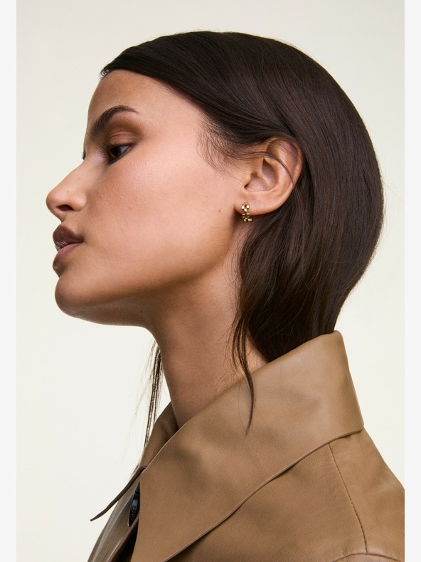 Daniel Wellington Női arany acél fülbevaló Daniel Wellington 3 láncszemű fülbevaló