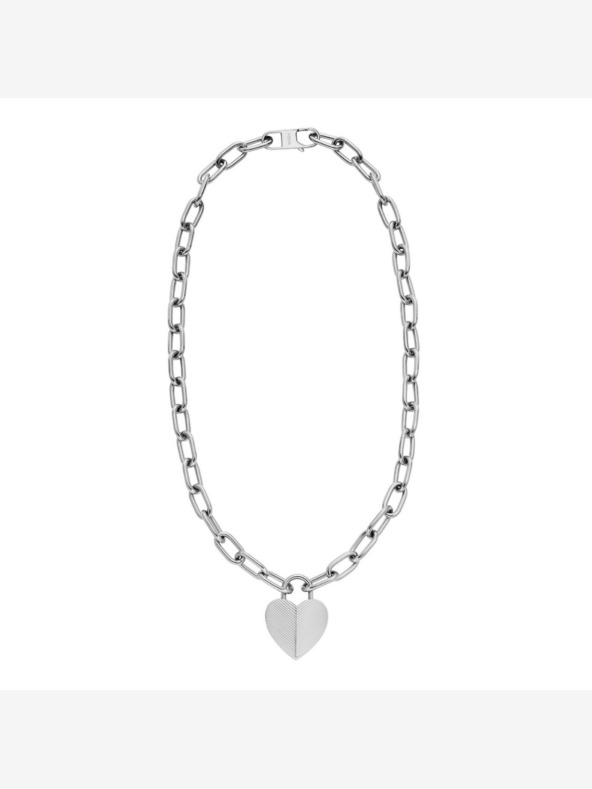 Fossil Női acél nyaklánc Fossil JF04657040 Női acél nyaklánc Fossil JF04657040