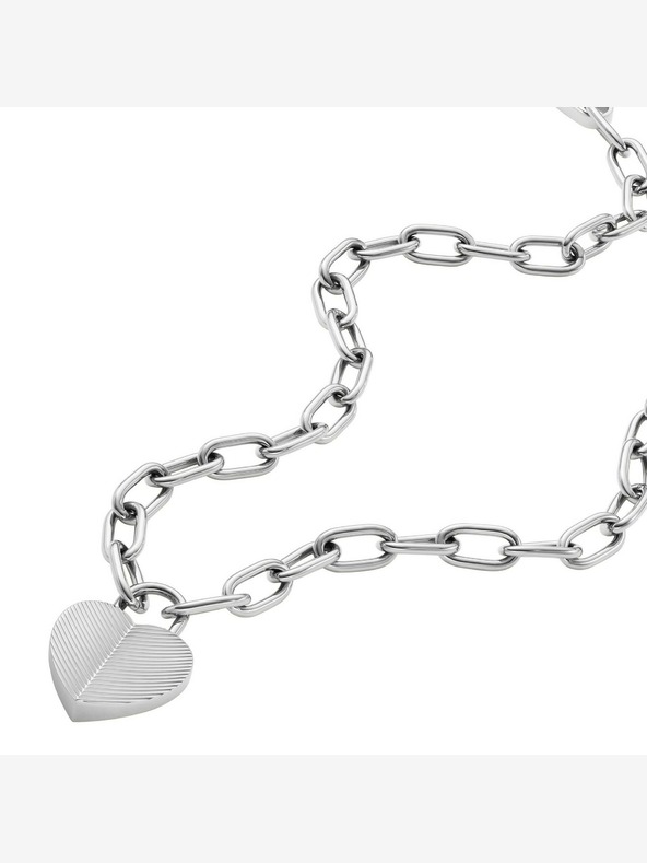 Fossil Női acél nyaklánc Fossil JF04657040 Női acél nyaklánc Fossil JF04657040