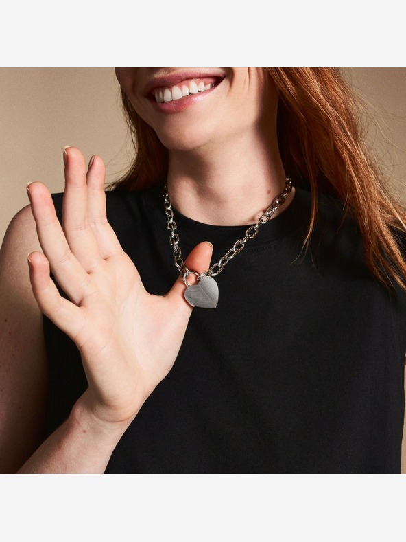 Fossil Női acél nyaklánc Fossil JF04657040 Női acél nyaklánc Fossil JF04657040
