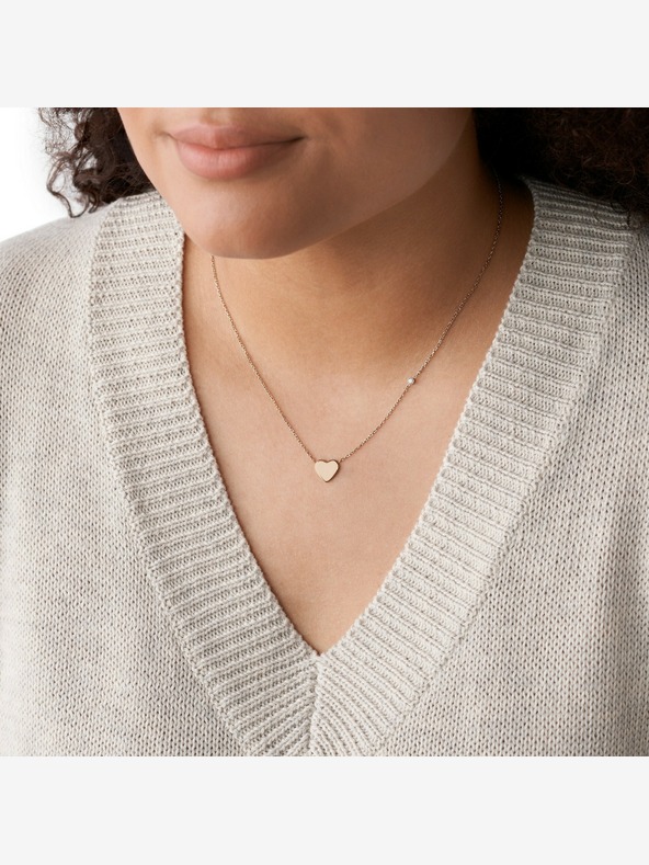 Fossil Női acél nyaklánc Fossil JF03081791 Fossil JF03081791