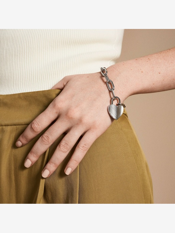 Fossil Női acél karkötő Fossil JF04659040