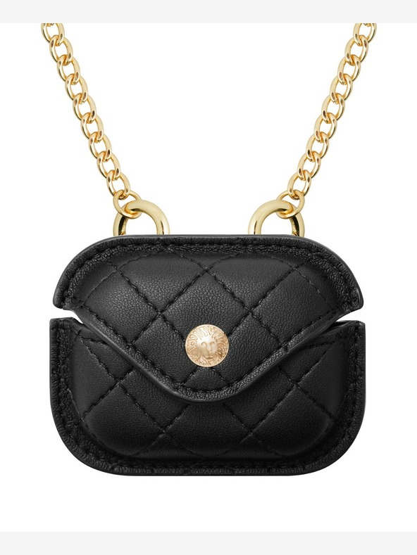 Anne Klein Anne Klein Fekete bőr Apple AirPods Pro fejhallgató tok