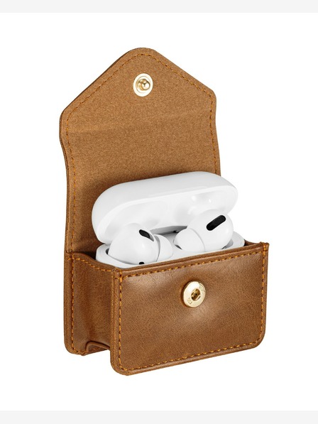 Anne Klein Barna Anne Klein bőrtok Apple AirPods Pro fejhallgatóhoz való bőr tok