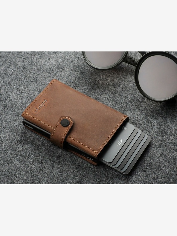 Pularys Pularys Férfi bőrtárca Hiker barna 211128406