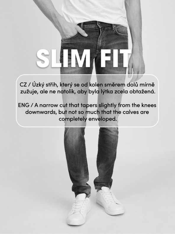 Celio Sötétkék férfi slim fit farmer Celio