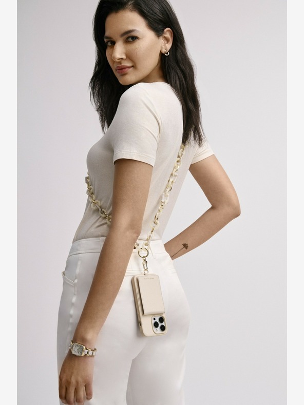 Anne Klein Műanyag crossbody lánc mobiltelefonhoz Anne Klein WK4028GPIV műanyag keresztlánc Anne Klein WK4028GPIV