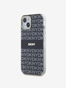DKNY PC/TPU ismétlődő mintás tonális csíkos Magsafe hátlap iPhone 13-hoz Fekete DKNY DKNY