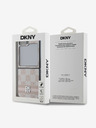 DKNY DKNY PU bőrből készült kockás mintás és csíkos hátlap Samsung Galaxy Z Flip 6 rózsaszínű borítóhoz