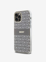 DKNY PC/TPU Ismétlődő mintás tonális csíkos Magsafe hátlap iPhone 12/12 Pro bézs DKNY