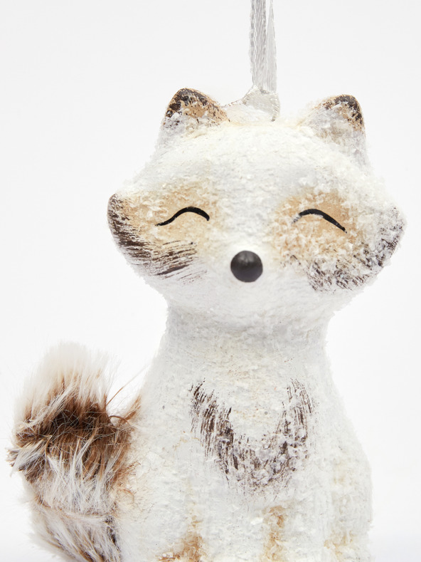 Kaemingk Fehér karácsonyi dekoráció Kaemingk - róka