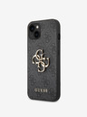 Guess PU 4G Metal Logo Zadní Kryt pro iPhone 14 Grey Telefontok