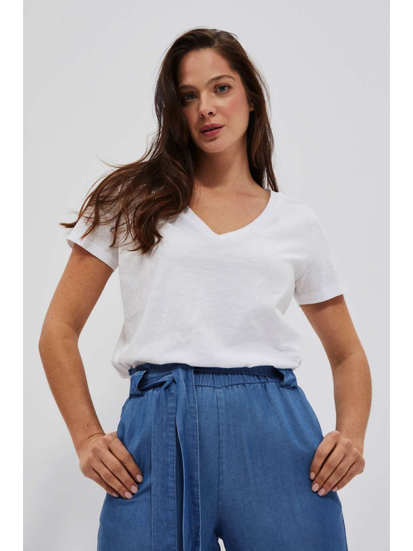 Moodo Fehér női póló Moodo