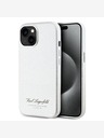 Karl Lagerfeld Szemcsés PU Hotel RSG hátlap iPhone 15 szürke Karl Lagerfeld Karl Lagerfeld