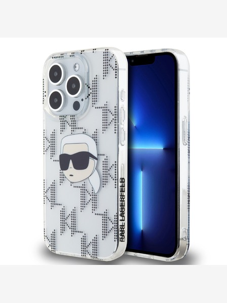 Karl Lagerfeld Karl Lagerfeld IML Electroplated Karl Head hátlap iPhone 15 Pro Max átlátszóhoz Karl Lagerfeld IML Electroplated Karl Head hátlap iPhone 15 Pro Max átlátszó