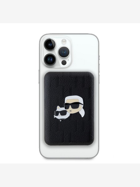 Karl Lagerfeld Karl Lagerfeld dombornyomott K&CH fejek MagSafe Powerbank 5000mAh fekete Karl Lagerfeld dombornyomott K&CH fejek MagSafe Powerbank 5000mAh fekete