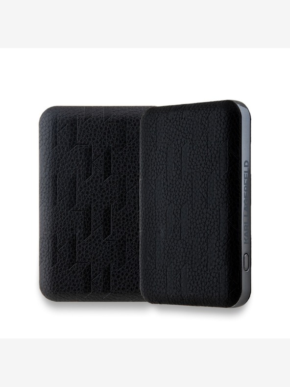 Karl Lagerfeld Karl Lagerfeld dombornyomott K&CH fejek MagSafe Powerbank 5000mAh fekete Karl Lagerfeld dombornyomott K&CH fejek MagSafe Powerbank 5000mAh fekete