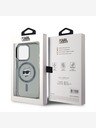 Karl Lagerfeld Karl Lagerfeld IML Choupette Head fémkeretes MagSafe hátlapi borító az iPhone 15 Pro Max készülékhez Fekete