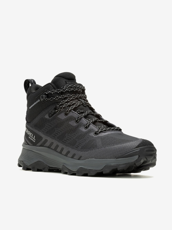 Merrell Fekete Férfi boka Kültéri tornacipő MERRELL Speed Eco Mid vízálló