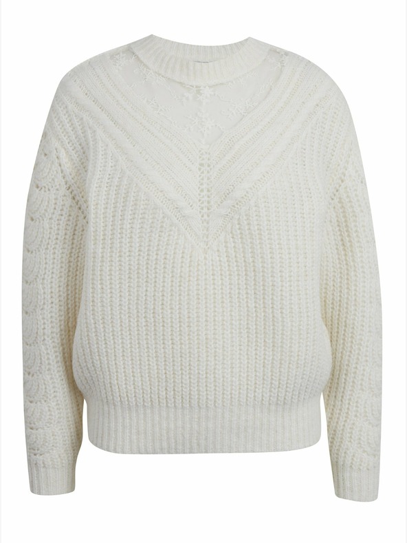 Orsay ORSAY krémszínű női kardigán csipkével